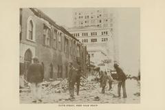 Destruction after 1928 Okeechobee Hurricane in Florida