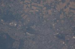 Satellite view of France from space during ISS Expedition 20
