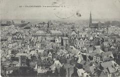 Panoramic view of Valenciennes cityscape with historic buildings and clear sky