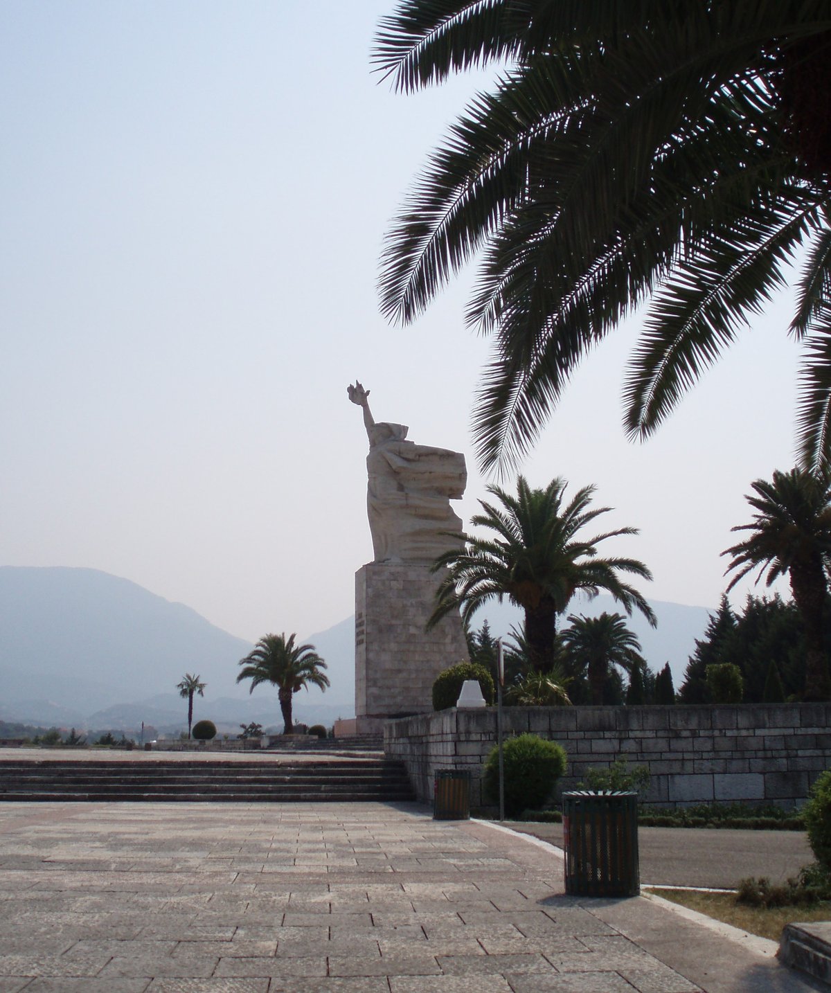 Mother Albania partisan monument and graveyard in Tirana