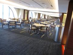 Interior view of second floor of Jack Roth Stadium Club in East Side structure of Michigan Stadium