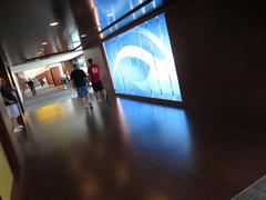 Interior view of the second floor Jack Roth Stadium Club in Michigan Stadium's new east structure during public open house July 2010