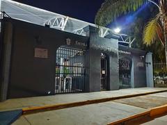 Main entrance of Regional High School of Santa Anita with modern architectural design