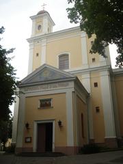 Main facade of the Orthodox Church of the Holy Spirit in Vilnius