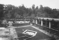 Exterior view of Restaurang Blå porten circa 1915