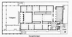 Architectural floor plan of Liljevalchs konsthall art gallery
