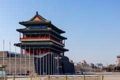 South Gate of Tiananmen Square in Beijing with traditional Chinese architecture