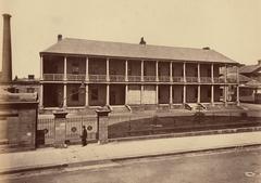 Royal Mint building Macquarie Street Sydney Australia 1870 historical photograph