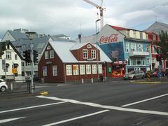 Wooden house in central Reykjavik with traditional architecture