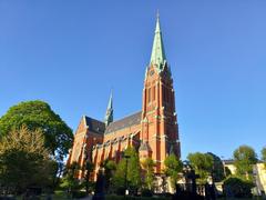 Exterior view of the Church of Saint John in Stockholm, Sweden