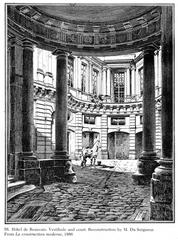 View from the vestibule into cour d’honneur