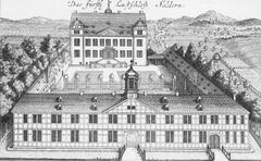 Historic view of Schloss Salder castle around 1750