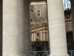 View of the Church of Saints Martin and Sebastian of the Swiss Guards from St. Peter's Square