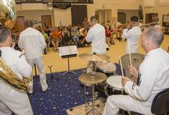 U.S. Fleet Forces Band The Navigators performing at Noblesville High School during Indianapolis Navy Week 2015