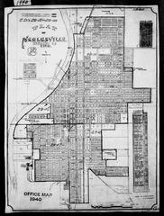 Map showing 1940 Census Enumeration Districts in Noblesville, Hamilton County, Indiana