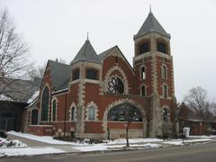 Front view of the historic Adler Building in Noblesville Indiana