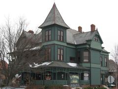 Front and western side of the historic Daniel Craycraft House in Noblesville Indiana