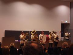 Band performing at Aalto University Technology graduation ceremony