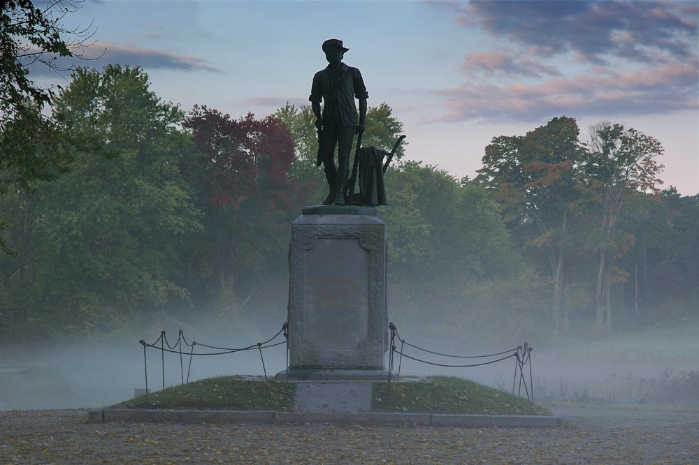 Minute Man statue at Minute Man National Historical Park in Concord, Massachusetts