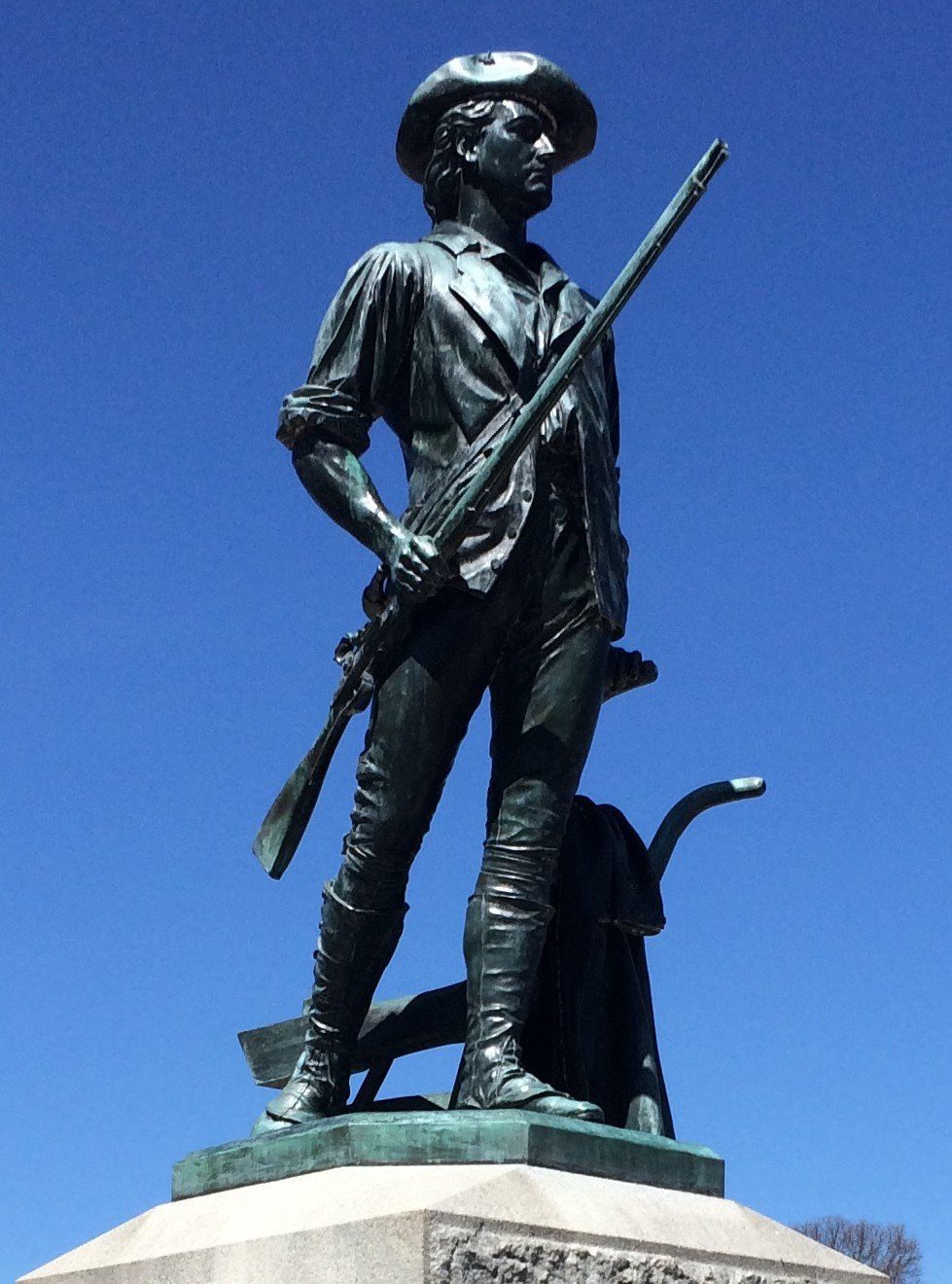 The Minuteman statue monument in Concord, Massachusetts