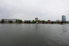 Ignatz-Bubis-Brücke bridge over a river in Frankfurt am Main