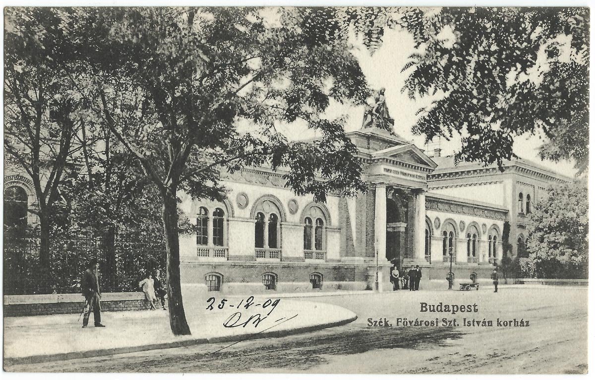 Early 20th century view of Budapest cityscape