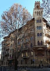 Casa della Vittoria in Turin Italy facade view