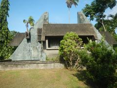 Entrance of Manila Memorial Park, a cemetery in Parañaque City, Philippines