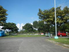 Manila Memorial Park gravesite including Ninoy & Cory Aquino tombs with Rizal Premier Chapel and Main Chapel in Parañaque City