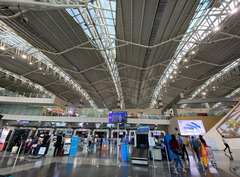 Interior view of Indore Airport Terminal