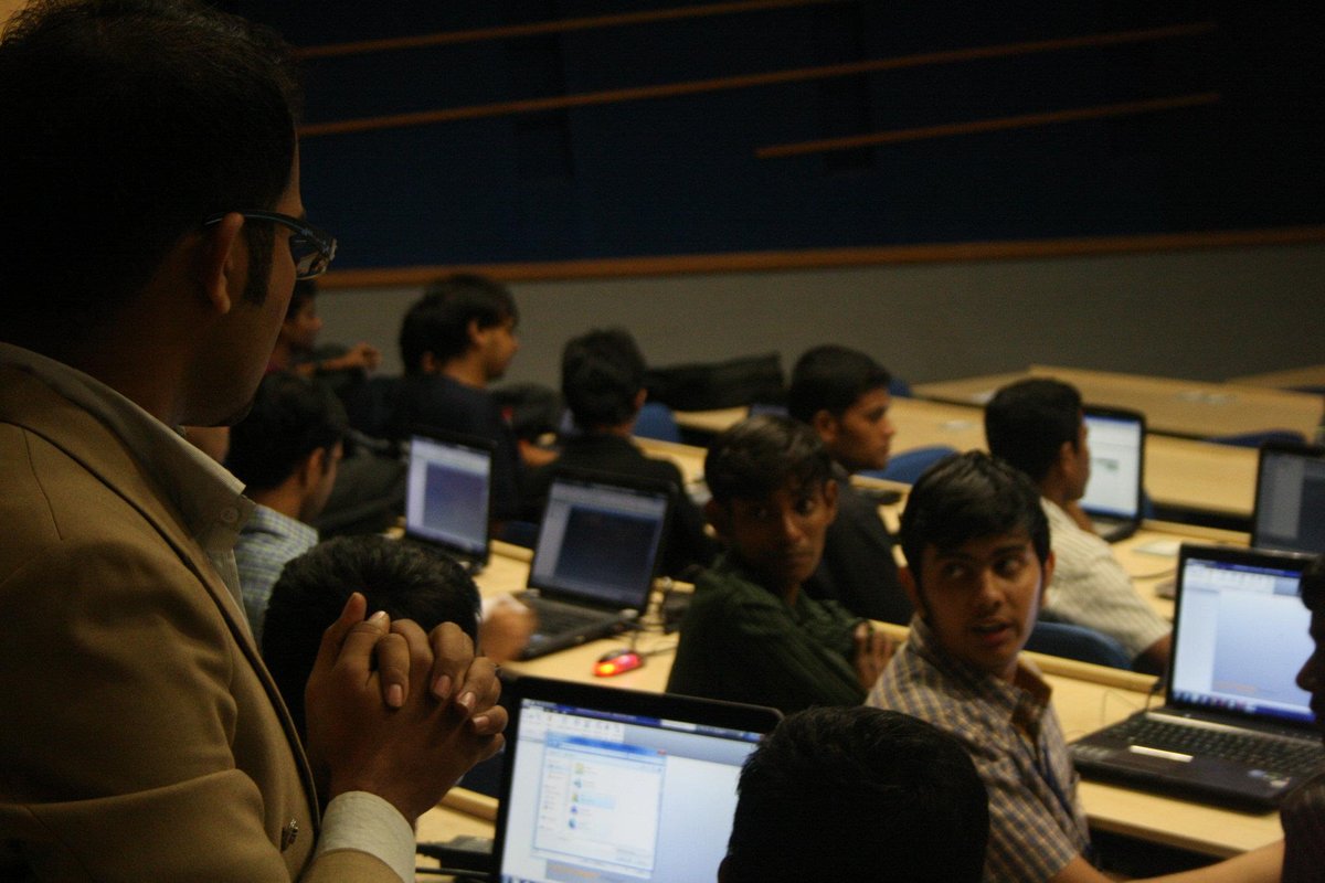 Students attending Autodesk Inventor suite workshop at Radiance IIT Bombay