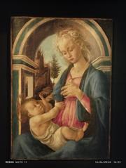 Madonna and Child painting by Sandro Botticelli from the mid 15th century