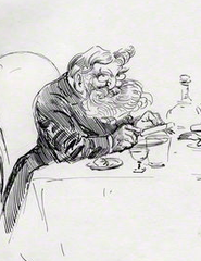 Caricature of engineer William Maw