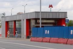 Mnyovniki metro surface infrastructure in Moscow