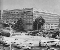 Gmach Komitetu Centralnego Polskiej Zjednoczonej Partii Robotniczej building in Warsaw 1960s