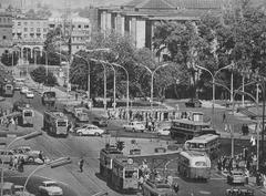 Intersection of Jerusalem Avenue and Nowy Świat Street in Warsaw in the 1960s