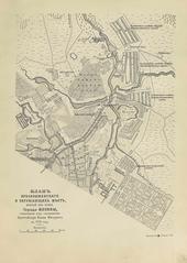 Map of the village Preobrazhenskoe and surroundings, Moscow 1739