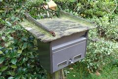 Traditional Japanese mailbox in front of Jufukuji temple in Kamakura Kanagawa Japan