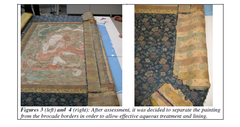 Tibetan Thangka Restoration in progress at National Museum of Ireland