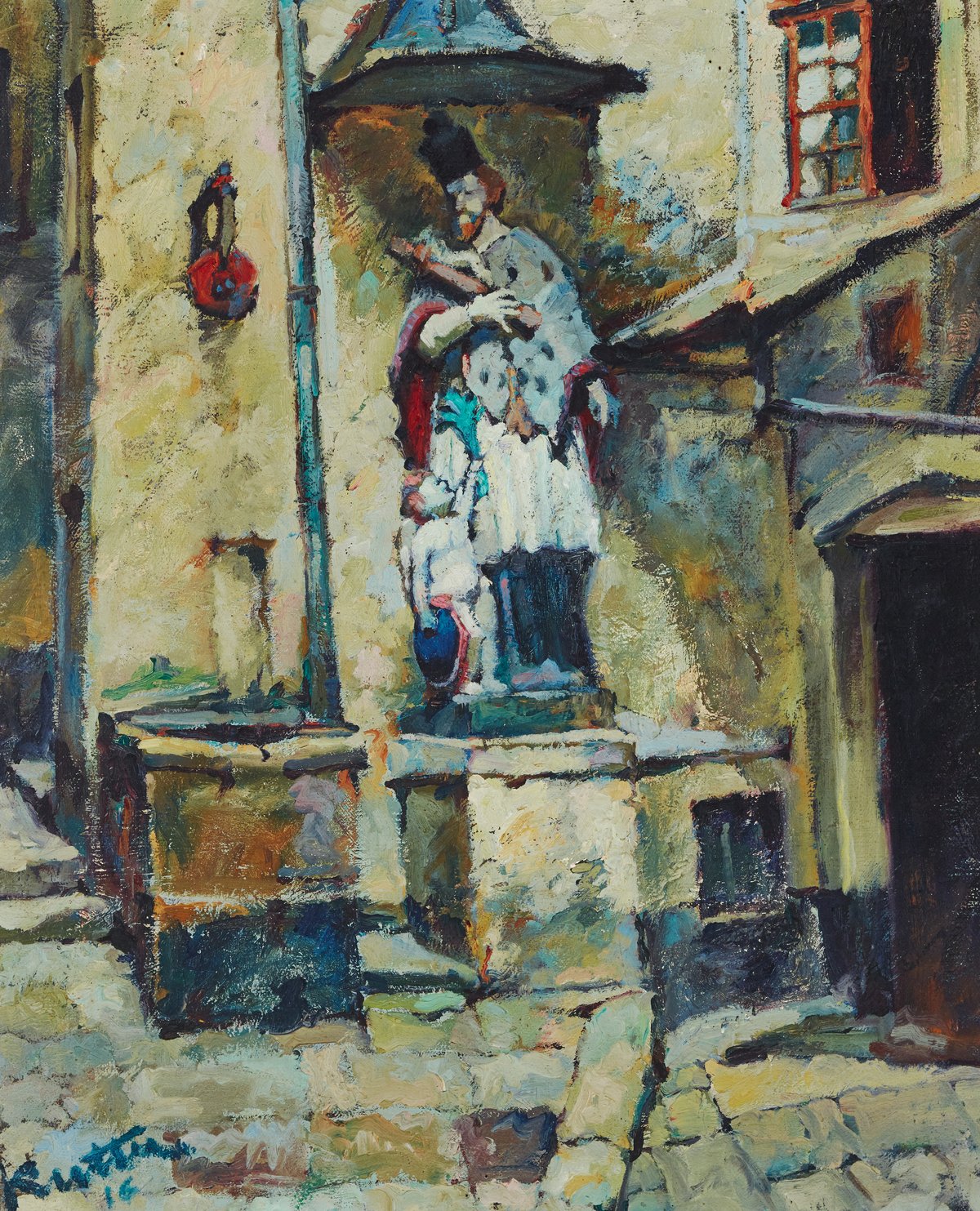 Statue of Saint John of Nepomuk in Luxembourg by Joseph Kutter