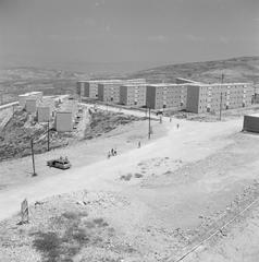 New residential neighborhood with apartment buildings and roads in Nazareth, Galilee, Israel