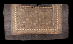 Traditional Futunan tapa cloth with geometric patterns
