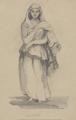 Portrait of Mariquita, a young woman from Guayaquil, wearing traditional attire