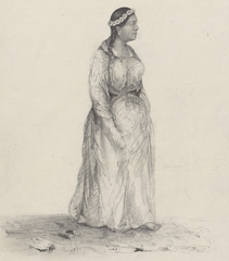Portrait of Pomare IV, queen of Tahiti, painted by Adele de Dombasle