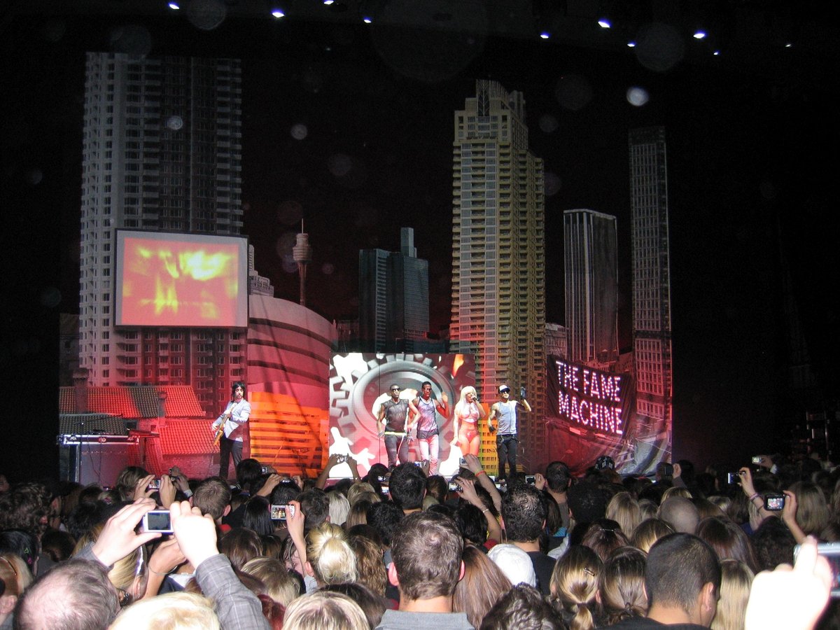 Lady Gaga performing live at Jahrhunderthalle in Frankfurt am Main, February 2009
