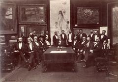 Last ceremonial day in the old Royal Academy of Fine Arts building in 1889