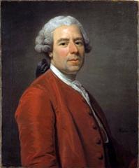 Portrait of Johan Pasch, 18th century Swedish painter, in formal attire with powdered wig