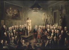 King Gustav III visiting the Royal Academy of Arts