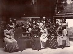 Group of female students at the Royal Academy of Fine Arts in Stockholm