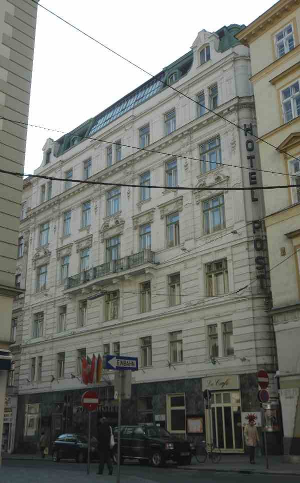 Hotel Post am Fleischmarkt in Vienna with historic architecture